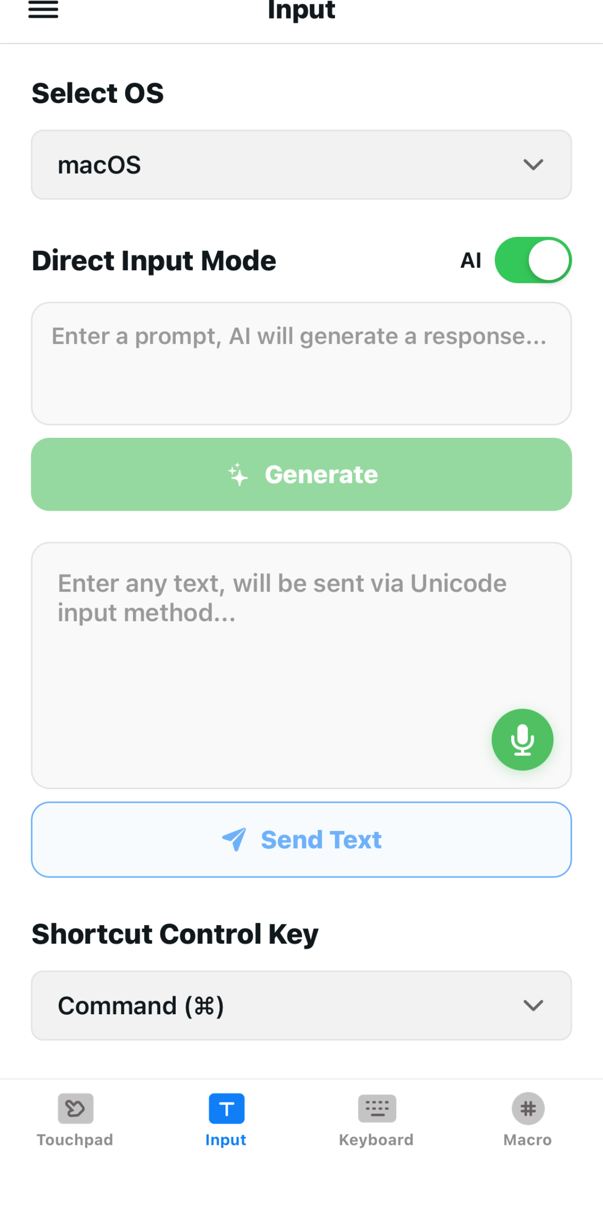 AI Voice Input